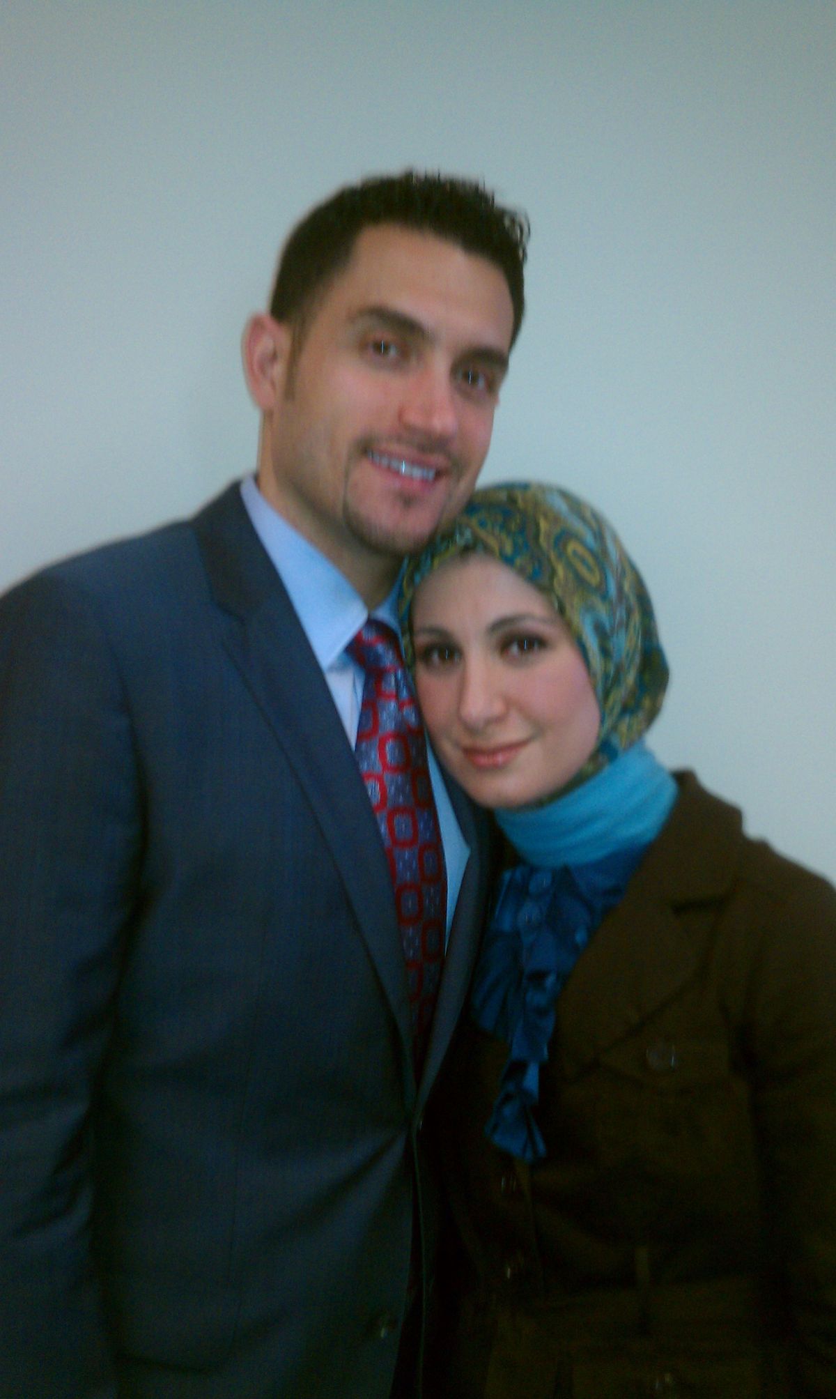 Ramy Kurdi, 33, and his wife, Sarah Hekmati, 31, of Lathrup Village, Mich., are shown at the Michigan office of the Council on American-Islamic Relations in Southfield, Mich., on Tuesday, Sept. 25, 2012, where they and officials of the Muslim advocacy group pleaded for Iranian officials to release Hekmati�s bro9ther, Amir Hekmati. The Arizona-born ex-Marine was arrested on spying charges in August 2011 while visiting is grandmothers in Iran. He was convicted and sentenced to death, but the sentence was overturned. He remains in prison, and no new trial date has been set. (David Goodman / Associated Press)