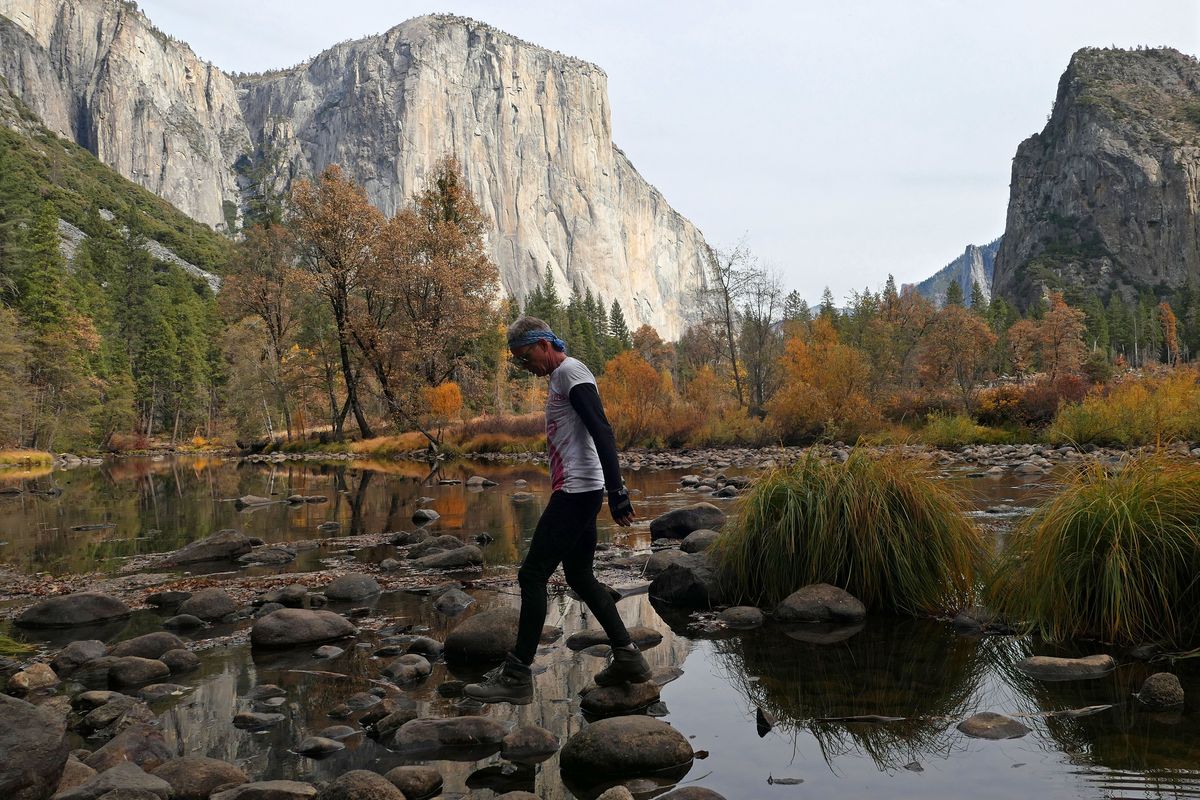 El Capitan stands majestically above the Yosemite Valley and Merced River. (John Nelson)