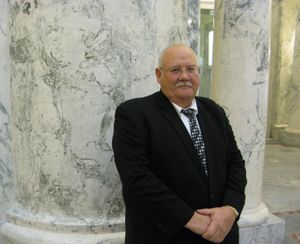 Ben Ysursa, at the Idaho state capitol (Betsy Russell)