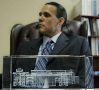 
Tribal Vice Chairman Vincent Duro sits in his office on the San Manuel Indian Reservation.
 (Associated Press / The Spokesman-Review)