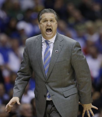 John Calipari’s young team is on verge of Final Four. (Associated Press)