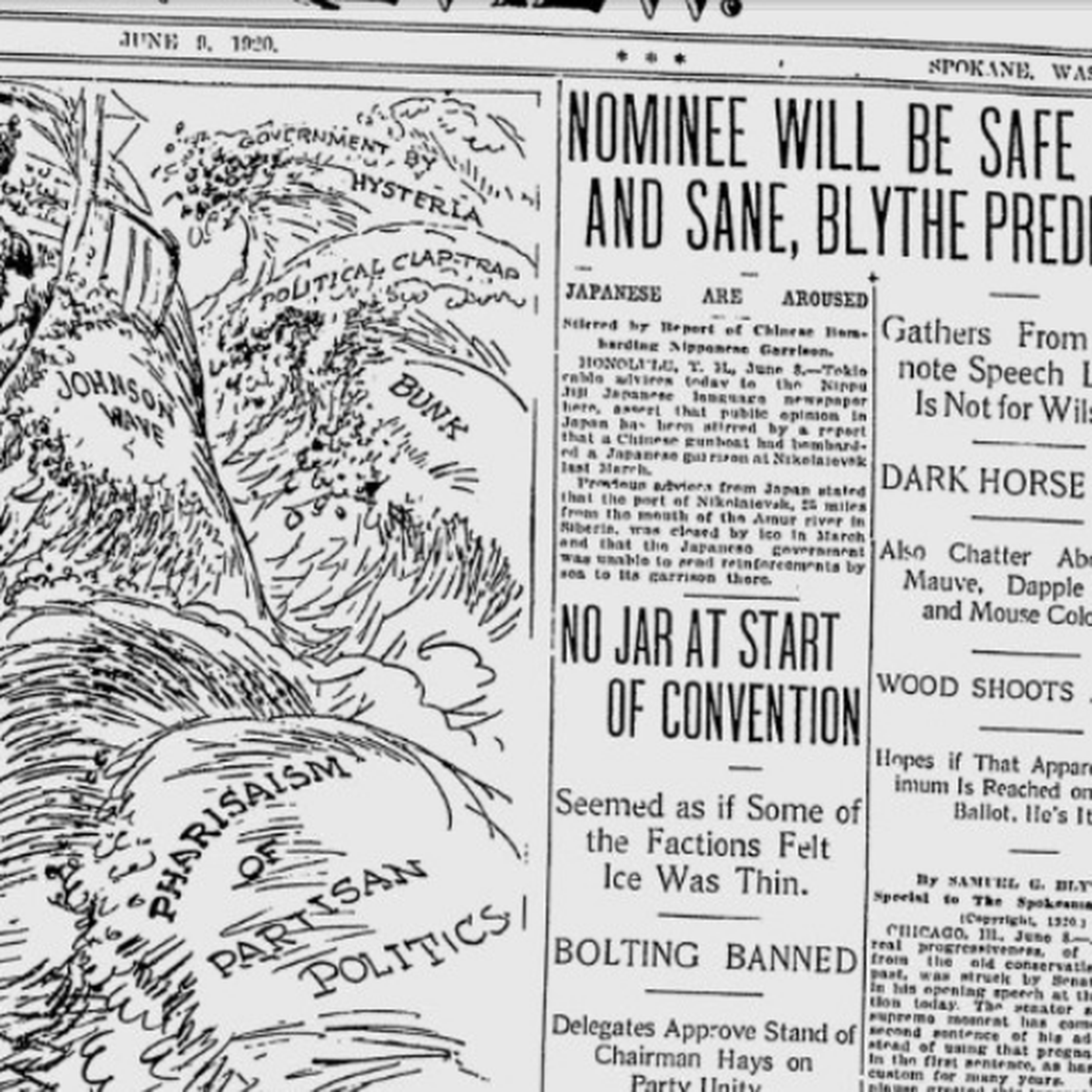 100 Years Ago In Chicago Prospect Of Nominating Spokane Senator For President Fades At Gop Convention The Spokesman Review