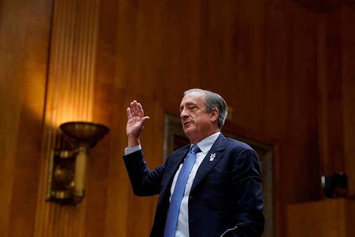 U.S. Postmaster General David Steiner testifies before a Senate Homeland Security and Governmental Affairs Committee hearing entitled “Reforming the U.S. Postal Service’s Broken Business Model” on Capitol Hill in Washington, D.C., U.S., June 24, 2026. (Elizabeth Frantz/Reuters)
