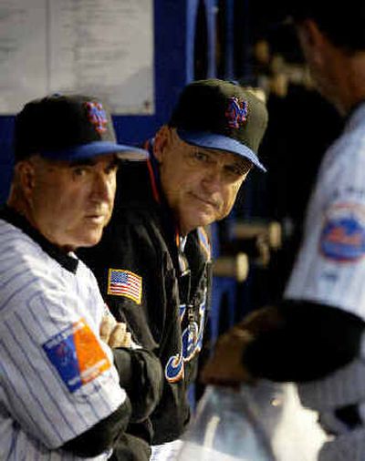 
Art Howe, right, will be replaced as manager of the New York Mets following the season.
 (Associated Press / The Spokesman-Review)
