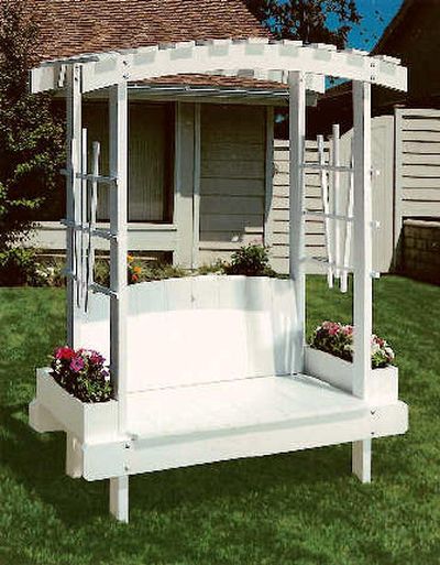 
Trellis bench provides a comfortable and attractive addition to your yard. 
 (U-BILD / The Spokesman-Review)