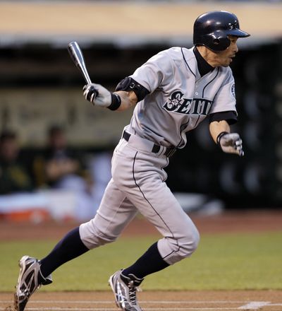 Mariners' Ichiro Suzuki notched two hits on Tuesday, giving him 181 for the season. (Associated Press)