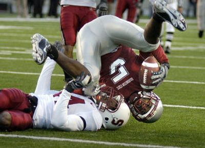 
Wide receiver Michael Bumpus and his WSU teammates still have bowl hopes. 
 (Christopher Anderson / The Spokesman-Review)
