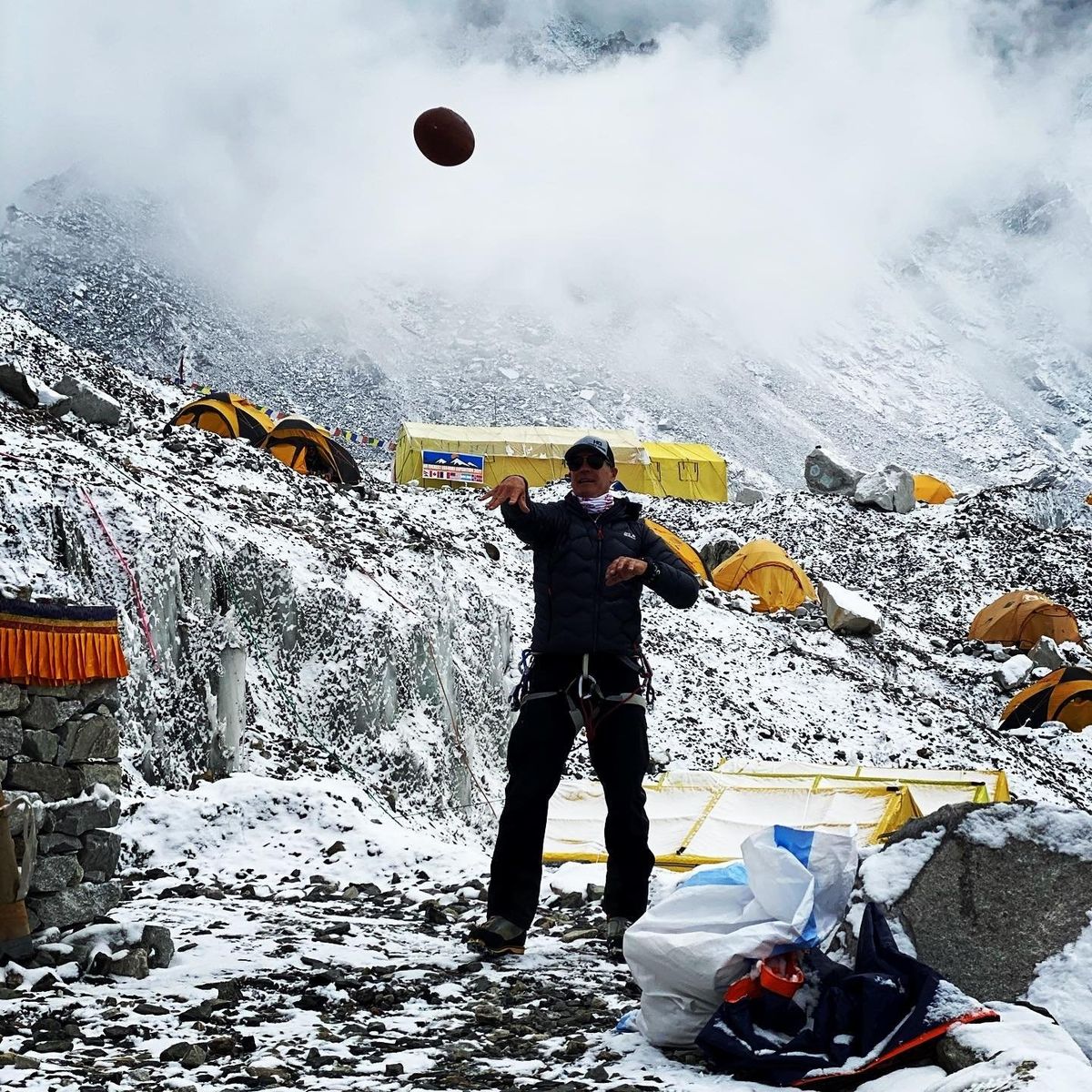 Former Washington wide receiver Mark Pattison summited Mt. Everest on May 23. In doing so, he has reached the summit of the highest peak on all seven continents.  (Courtesy of)