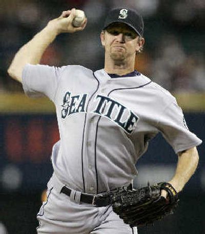 Pitcher Ryan Franklin is likely finished with the Seattle Mariners after a dozen years in the organization.
(Associated Press / The Spokesman-Review)