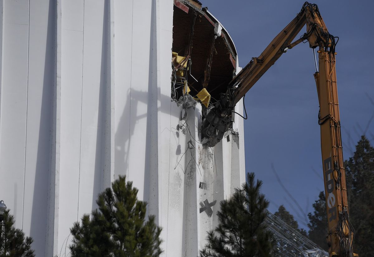 IMAX demolition in Riverfront Park Jan. 29, 2018 The SpokesmanReview