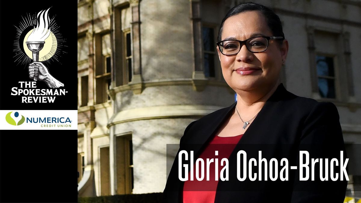 Municipal Judge Gloria Ochoa-Bruck is photographed in front of Spokane County Superior Court on Wednesday, Dec. 15, 2021.  (Kathy Plonka/The Spokesman-Review)