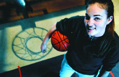 
Katie Baker, a sophomore at Coeur d'Alene Charter Academy, plays basketball for Lake City High School. 
 (Kathy Plonka / The Spokesman-Review)