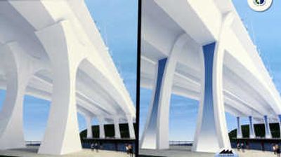 
An artist's rendering of the bridge is displayed Monday in  St. Paul. Minn.Associated Press
 (Associated Press / The Spokesman-Review)