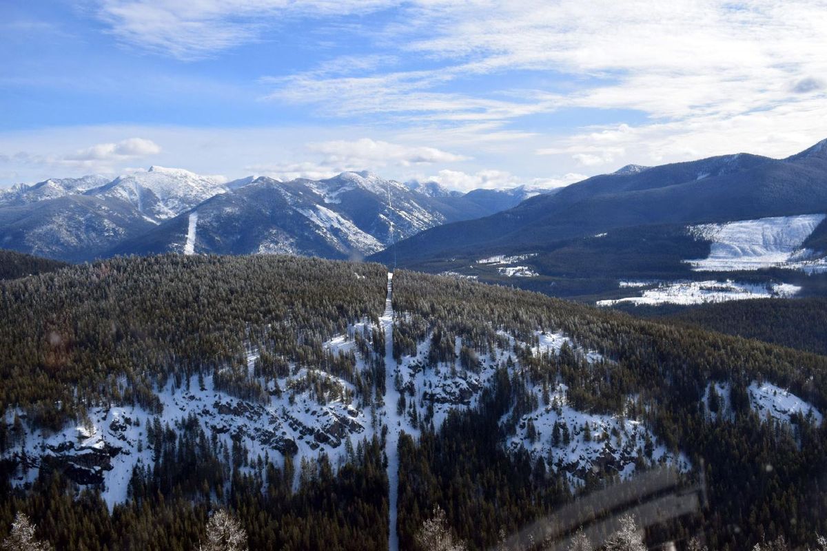 The border slash looking east north of Metaline Falls. (Fred Willenbrock / FRED WILLENBROCK)