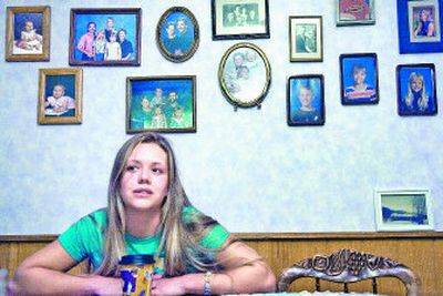 
Hayley Tilla  talks about her struggle with a prescription drug addiction. The 20-year-old has been clean for three months. 
 (Holly Pickett / The Spokesman-Review)