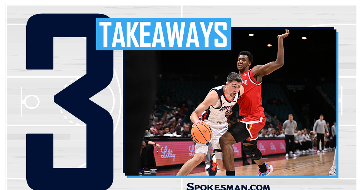 Three takeaways: Bench returns to form, helps fuel Gonzaga’s 100-61 win over Maryland