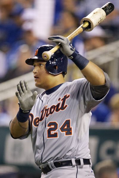Detroit’s Miguel Cabrera became the major leagues’ first Triple Crown winner since 1967. (Associated Press)