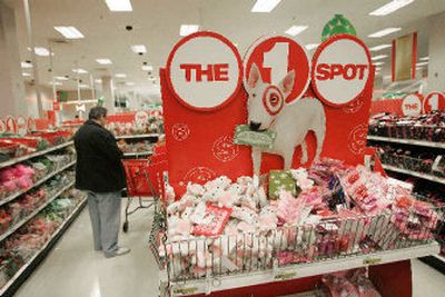 
A shopper browses in a section of a Target store called 