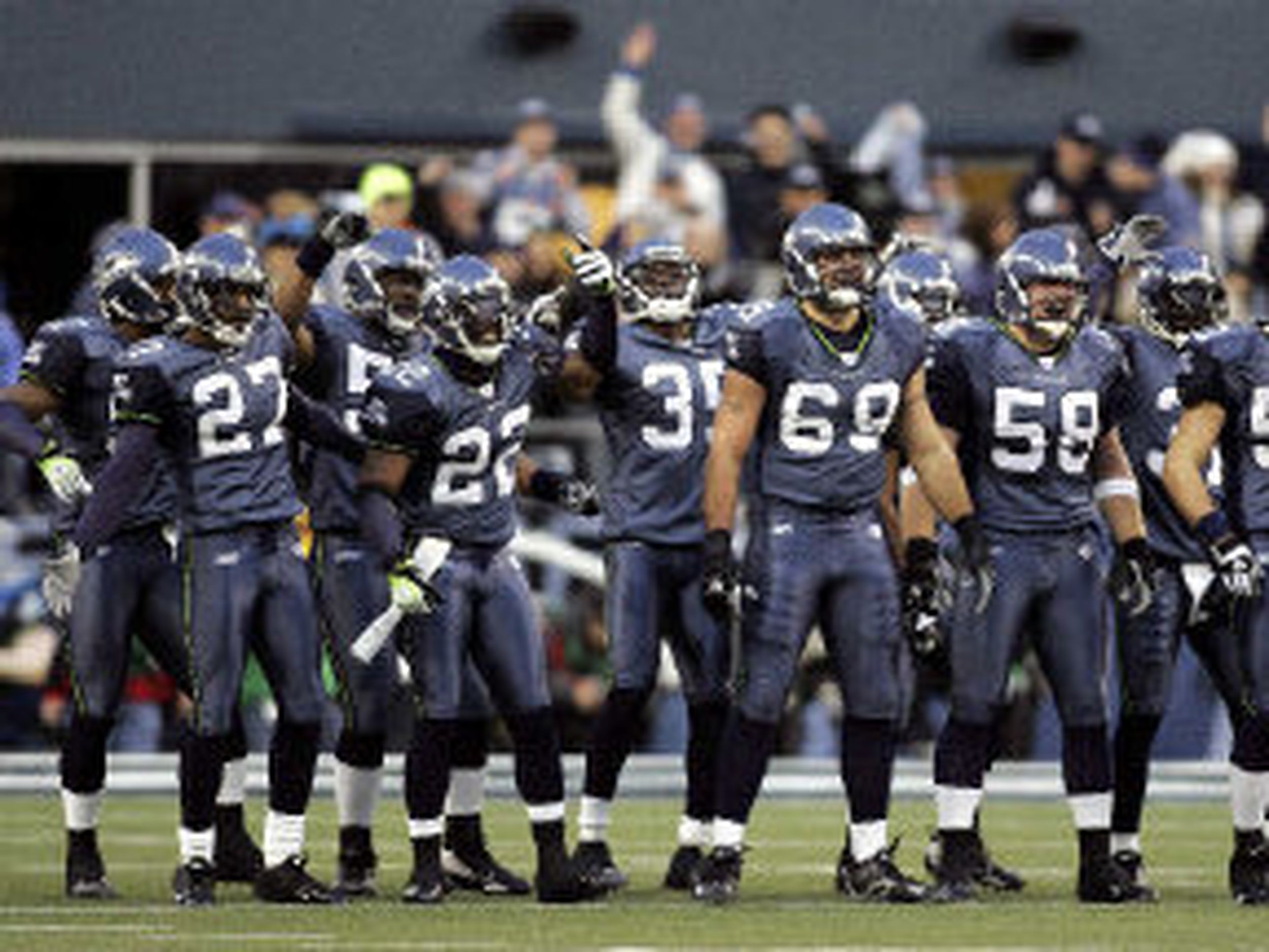 Super Bowl XL Media Day, Portrait of Seattle Seahawks Lofa Tatupu