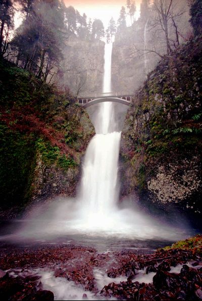 The 542-foot Multnomah Falls near Corbett, Ore., is one of the most popular and frequently visited tourist attractions in Oregon. (The Spokesman-Review)