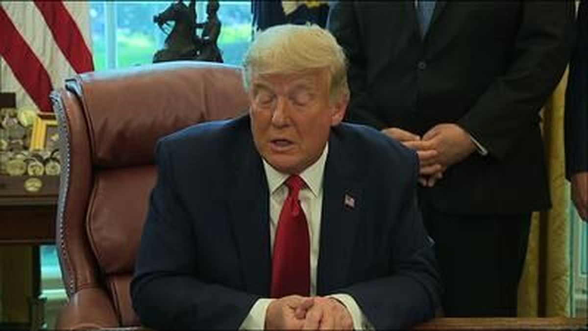 President Donald Trump reviewed his debate performance against Democrat Joe Biden, saying he thought it was "very, very successful" and called it an "exciting night." The president also predicted a win Nov. 3, predicting a "great red wave."  (Associated Press)