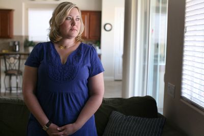 Karen Aulner, of North Las Vegas, Nev., says watching her sister struggle with cancer helped her decide to have her breasts removed as a precaution. Washington Post photos (Washington Post photos / The Spokesman-Review)