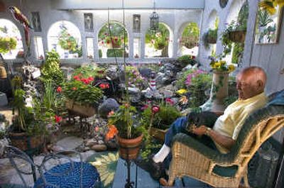 
Dennis Redford has built a sunroom onto the back of his home by bits and pieces over the years.
 (Photos by CHRISTOPHER ANDERSON/ / The Spokesman-Review)