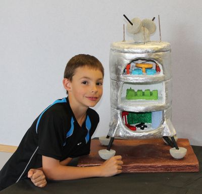 Tristan Krzyzanek, a third-grader at Prairie View Elementary School in the Mead School District, recently won the grand prize in the “Design a Martian Habitat” contest.