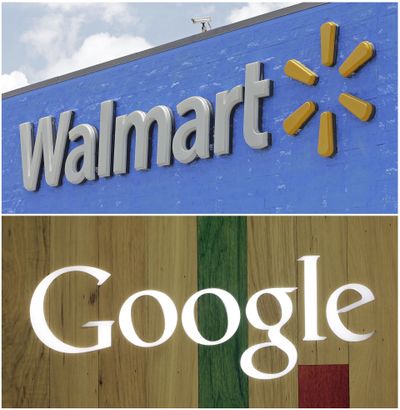 Walmart, the world’s largest retailer, said Wednesday, Aug. 23, 2017, that its working with Google to offer hundreds of thousands of items for voice shopping through Google Assistant. (Alan Diaz / Associated Press)