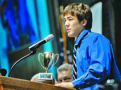 
Bonners Ferry wrestler Adam Hall  was top Junior Male Athlete. 
 (Holly Pickett / The Spokesman-Review)