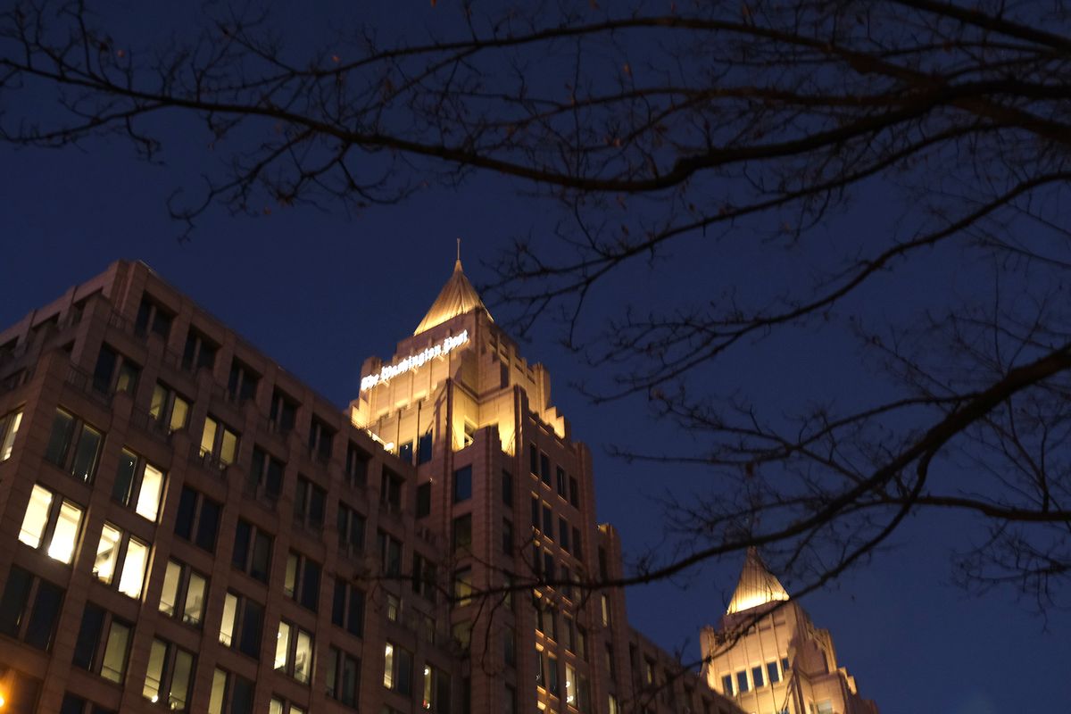 The Washington Post headquarters on K Street Northwest.   (Robert Miller/The Washington Post)