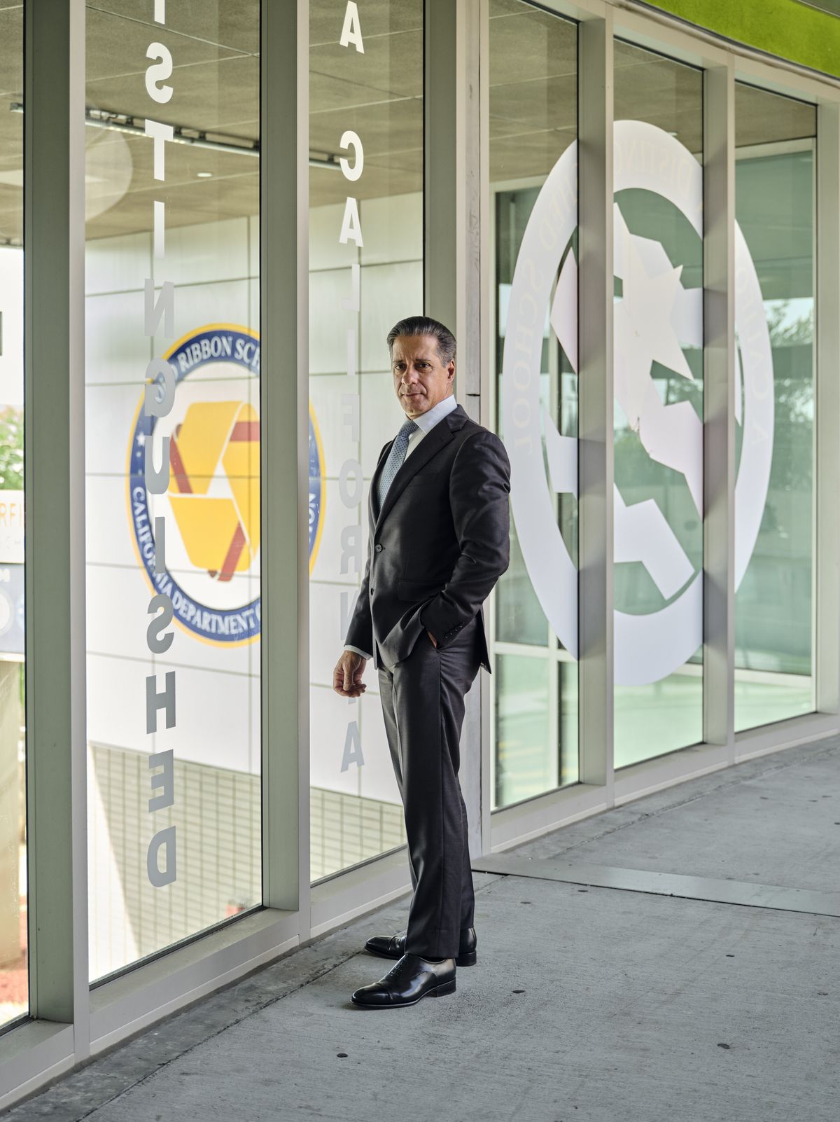 FILE -- Alberto Carvalho, superintendent of the Los Angeles Unified School District, at a high school in Los Angeles, Sept. 23, 2024. The Los Angeles Unified School District was in turmoil on Thursday as school board members considered the fate of its superintendent, Alberto Carvalho, a day after the FBI raided his home and his office at district headquarters. (Philip Cheung/The New York Times)  (PHILIP CHEUNG)