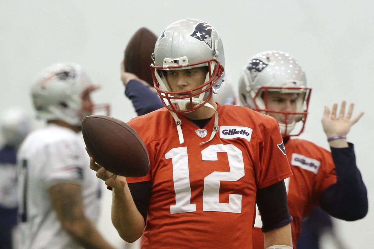 Tom Brady and his Patriots had to deal with Deflategate. They’d have beaten the Colts with Nerf footballs. (Associated Press)