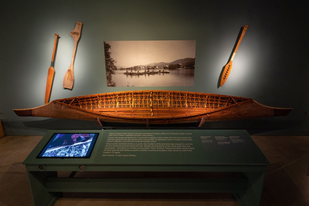 The Northwest Museum of Arts and Culture collaborated with the United Tribes of the Upper Columbia on its “Awakenings” exhibit.  (Colin Mulvany/The Spokesman-Review)