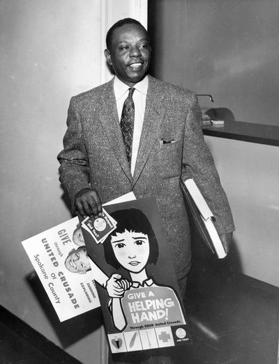 Eugene Breckenridge was a language arts and social studies teacher at Shadle Park High School. Photographed here in February 1958, Breckenridge was chairman of the intercultural relations committee of the Greater Spokane Council of Churches. One of three new middle schools in Spokane may be named after Breckenridge.  (S-R archives )