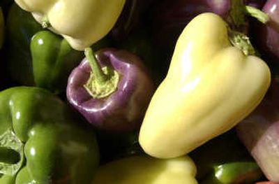 Peppers are among the bounty of produce ready this time of year at area farmers' markets.
(File/ / The Spokesman-Review)