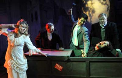 
From left, Tanya Barton, Michael Nelson, Paul Villabrille, David Gigler and Patrick McHenry-Kroetch star in Civic Theatre's production of 