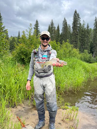 Luke Anderson caught Idaho’s new certified weight record westslope cutthroat trout in June on the St. Maries River.  (Courtesy of Idaho Fish and Game )