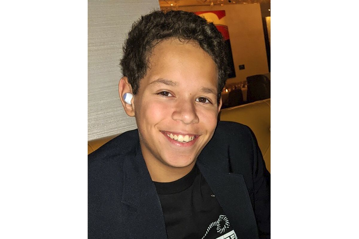 This image released by Peter Klamka shows a recent photo of his son, Peter, 13. The younger Klamka, an eighth-grader from Las Vegas, will return to his private school in about three weeks.  (HONS)