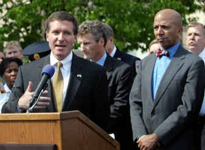 U.S. attorney for the District of Columbia Kenneth Wainstein spoke in favor of the government being able to obtain records from libraries.
(File/Associated Press / The Spokesman-Review)