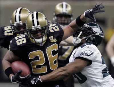 
Associated Press Deuce McAllister, New Orleans' all-time leading rusher, suffered his second season-ending knee injury in three years.
 (Associated Press / The Spokesman-Review)