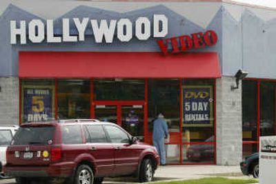 Movie Gallery, the parent company of Hollywood Video, filed for bankruptcy protection, forcing the closure of two Hollywood Video stores in the region.   (File Associated Press / The Spokesman-Review)