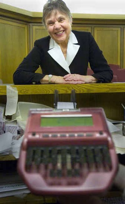 
Ann Prideaux has been a court reporter for 50 years. 
 (Christopher Anderson/ / The Spokesman-Review)