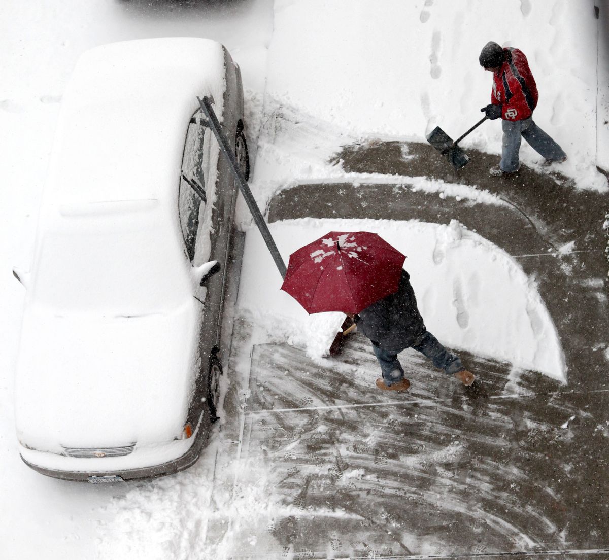 When a winter storm is expected, have a snow-removal plan before the flakes start falling. (Associated Press)
