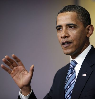 President Barack Obama speaks Friday at the White House about Henry Louis Gates Jr.’s arrest.  (Associated Press / The Spokesman-Review)