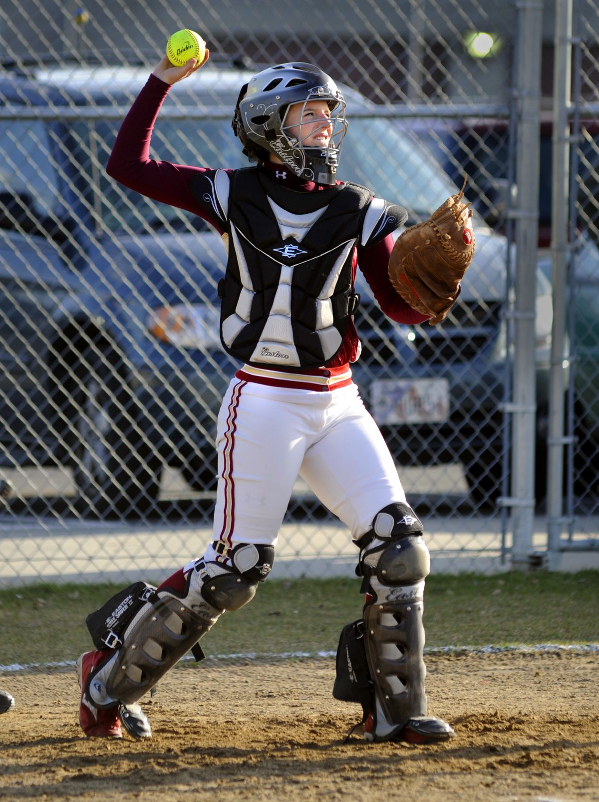University High School catcher Alene Bethel is a three-year starter for the Titans. (Colin Mulvany)