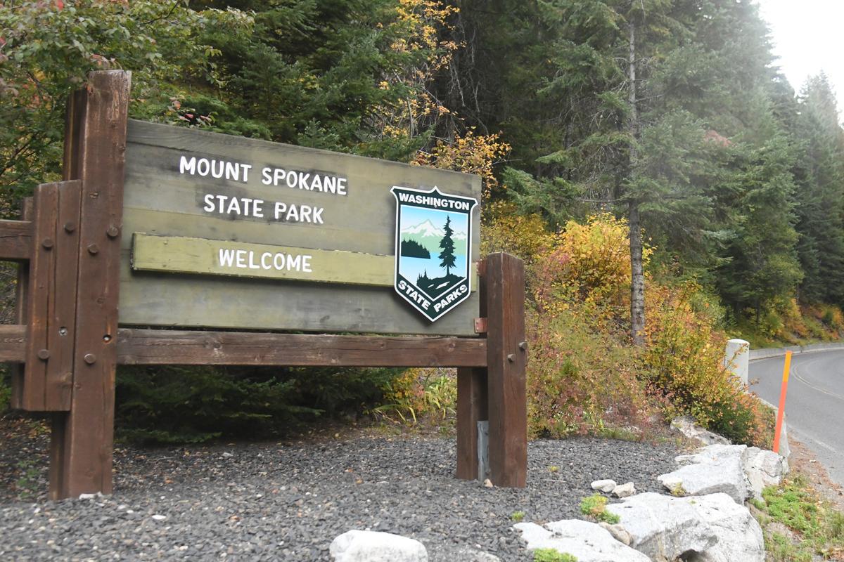 The sign at the entrance of Mount Spokane State Park.  (Michael Wright/The Spokesman-Review)
