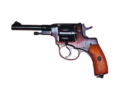 Surplus firearms like this M1895 Nagant handgun have become more plentiful since the fall of the Soviet Union. (The Spokesman-Review)