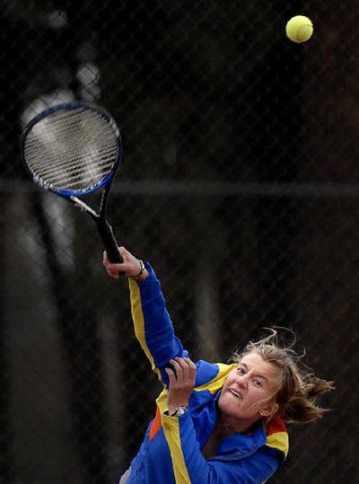 
Elise Otto serves up a tough task for her Greater Spokane League opponents. 
 (Brian Plonka / The Spokesman-Review)