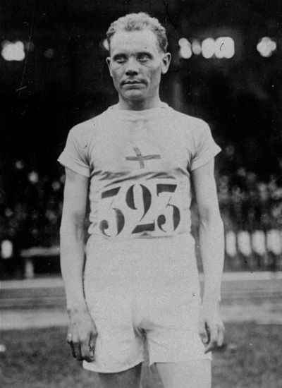 Finland’s Paavo Nurmi won the 1,500- and 5,000-meter races in a single day in 1924. (Associated Press)
